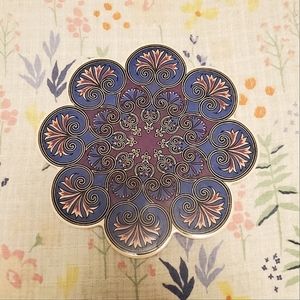 Decorative Turkish Ceramic Trivet 7" hot plate